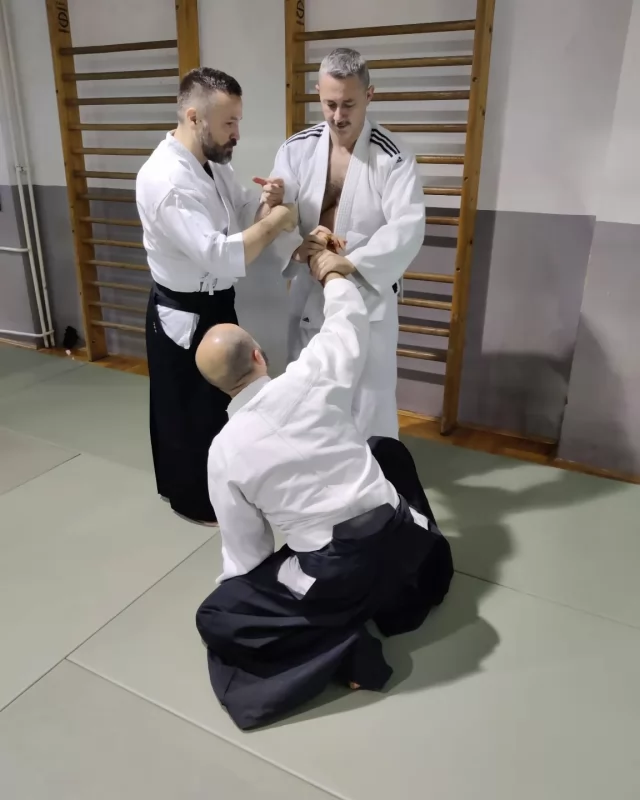 How many people does it take to do nikyo? The more, the better! 😁

#aikido #aikikai #musubi #zagreb #croatia #hrvatska  #nikyo